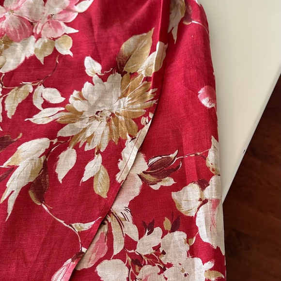 JONES 100% WRAP COTTON SKIRT(BERMUDA STRAWBERRY)-SIZE 12, NWT - Picture 6 of 7